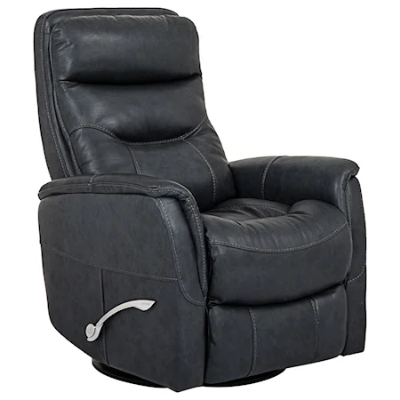 Swivel Glider Recliner with Padded Arms